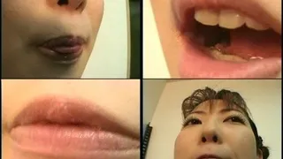 Lady shows her mouth and tongue while playing her saliva - VV-011 - Full version ( - AVI Format)