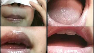 Lady shows off her luscious lips as she plays her tongue - VV-012 - Full version ( - AVI Format)