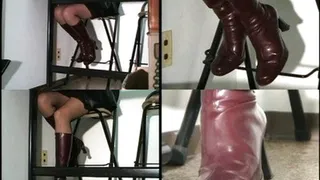 Sexy domina displays her high heeled boots - FS-019 - Full version ( - AVI Format)