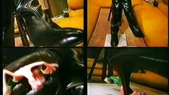 Lady in high heeled boots destroy a toy by stepping on it - FS-017 - Part 3 (Faster Download - )