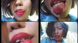 Lady licks her luscious red lips for a little tease - HJ-005 - Part 3 ( - AVI Format)