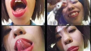 Lady licks her luscious red lips for a little tease - HJ-005 - Full version ( - AVI Format)