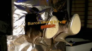 Sawing Bianca in half part 2