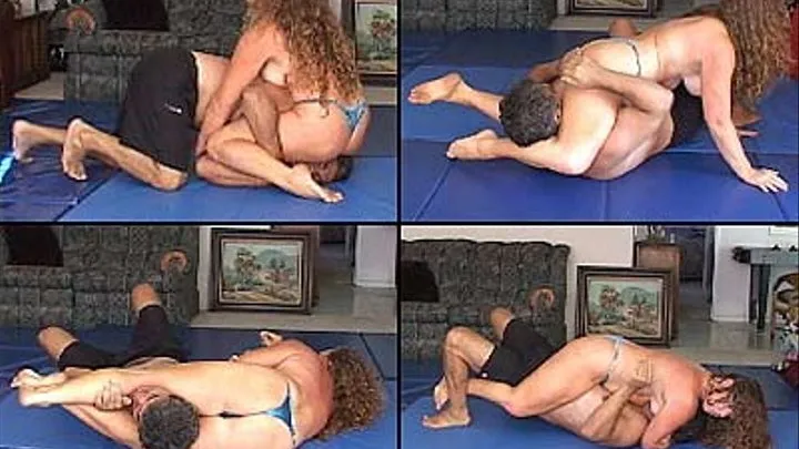 Topless Mixed Wrestling