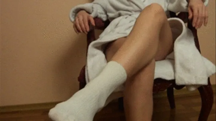 White socks femdom POV clip;- a.a