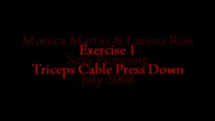 Monica & Larissa Working Out: Triceps