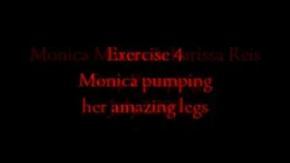 Monica & Larissa Working Out: Monicas Legs