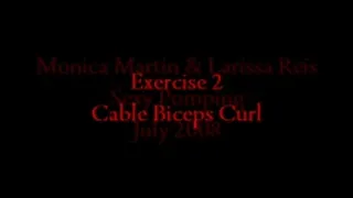 Monica & Larissa Working Out: Biceps Curl