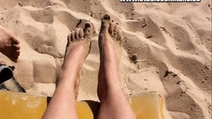 Hidden Foot Cam at the beach 2