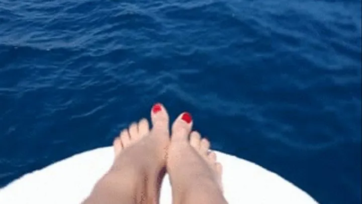 Chicanery Feet at the boat