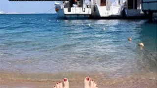 Barefoot Babe at the Beach