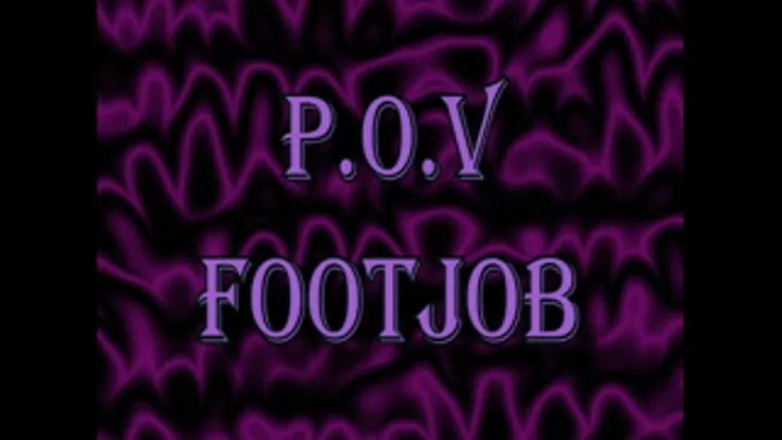 POV Footjob