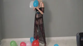 Balloon Blow Up and Stomp Pop