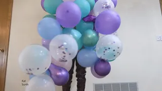 Stripping naked by popping balloons with a pin!