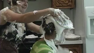 Pie Fight between Two Women