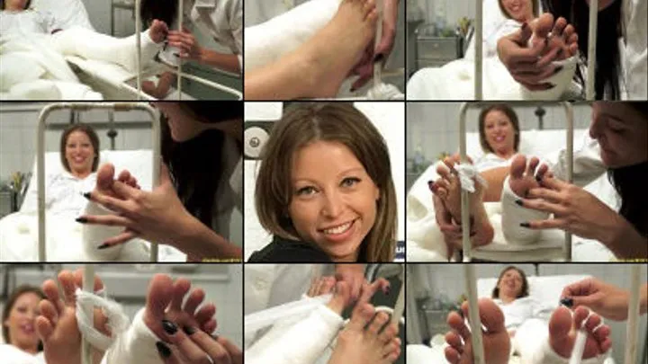 Verawonder LLC Casted Patient Tickled Silly by the Night Nurse *Extreme Foot Play*