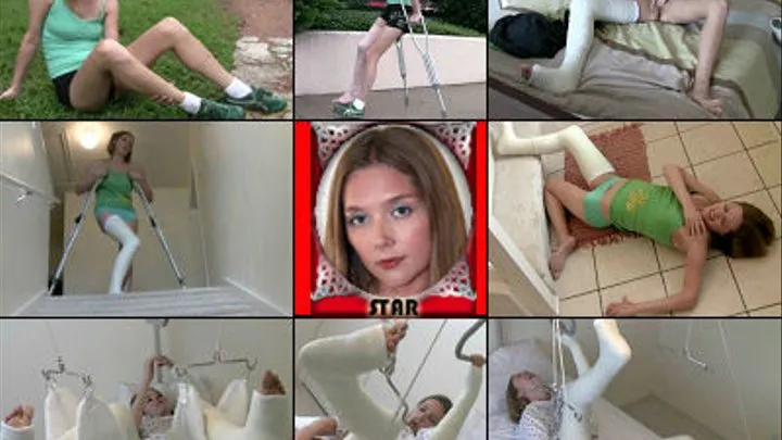 Star 2 LLC/LAC w/Thumb Spica Hopping, Cast Talk, Traction Masturbation w/Dildo