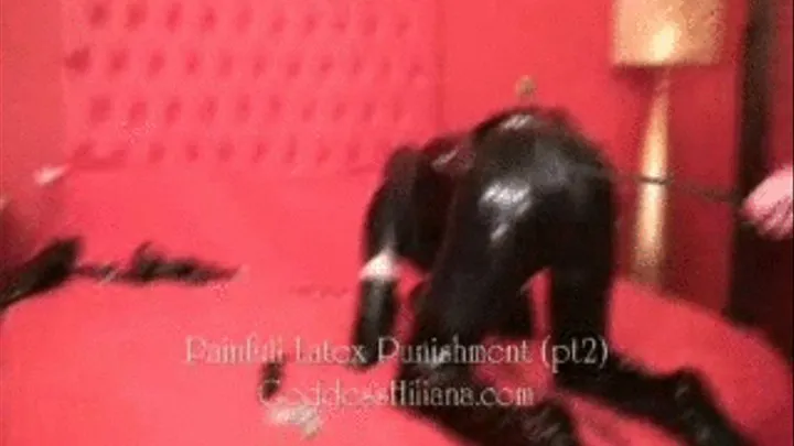 Painfull Latex Punishment Part (2) Hard whipping