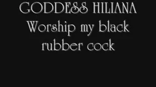 Worship my black rubber cock (pt1)