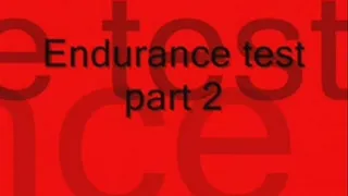 Endurance test part 2
