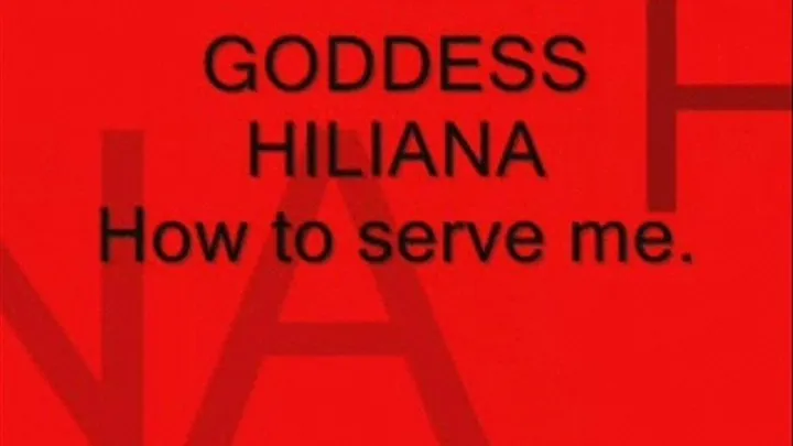 How to serve me