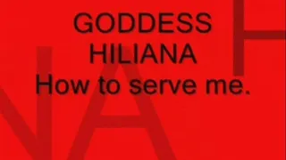 How to serve me