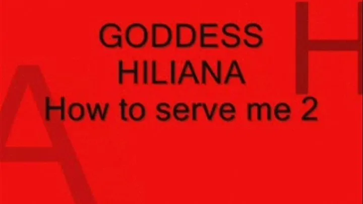 How to serve me part 2