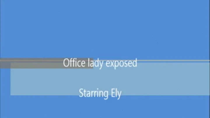 Office lady exposed