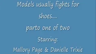 Models fights for shoes.. part one