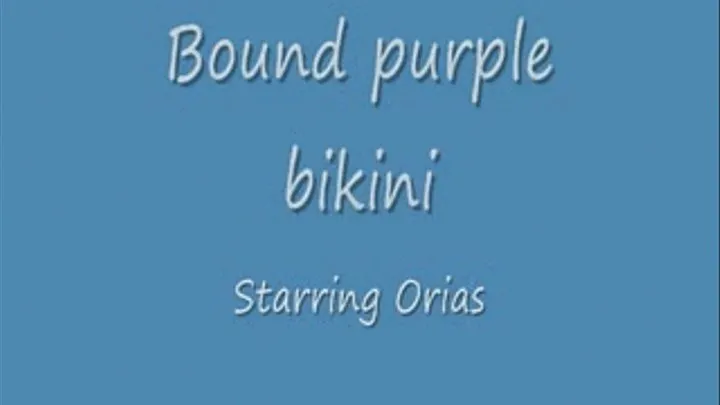 Purple bikini girl bound