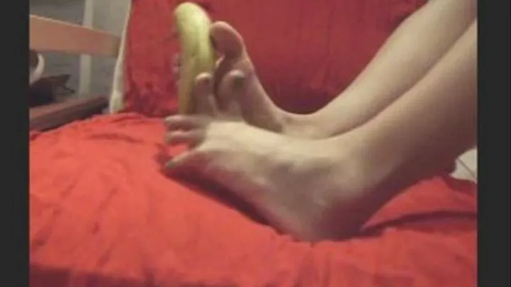 Banana sexy footjob by Monika