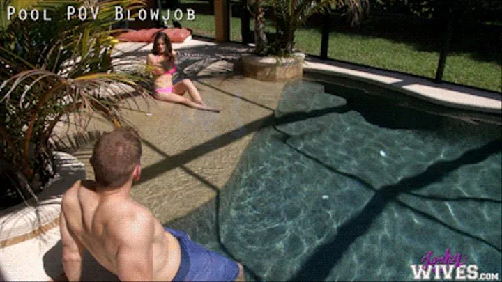 Molly Jane in When Innocence Ends - Pool blowjob with step-mom