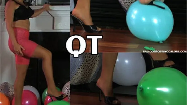 Charity high heel popping FAIL QT