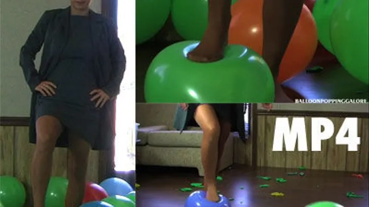 Alana Reinforced Toe Pantyhose Balloon Stomp