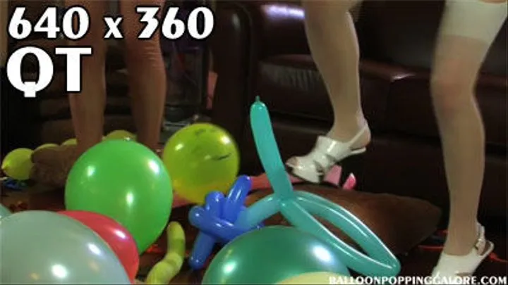 The taming of the Balloons Pt 9 Heel Popping QT