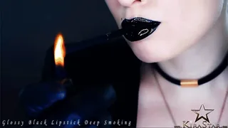 Glossy Black Lipstick Deep Smoking