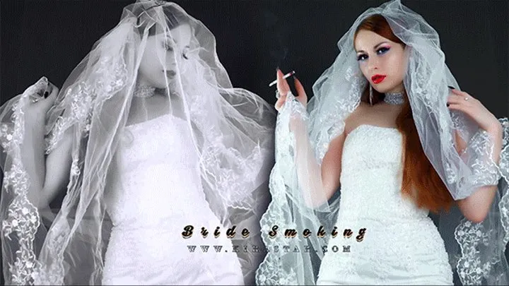 Bride Smoking