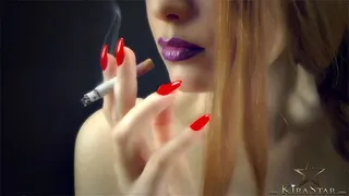 Purple Lips Thick Smoking