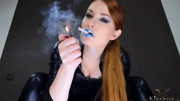 Blue Lipstick Dominant Smoking