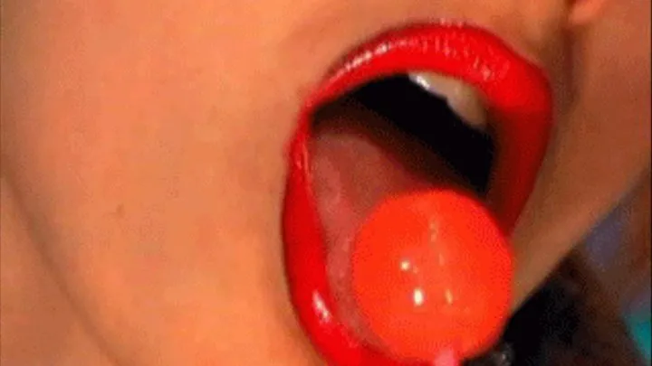 Red Lollipop Licking