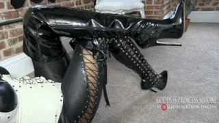 These Latex boots