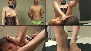 FEET FIGHT HUMILHATION THIN BOY - MISTRESS CRIS LIMA - NEW MF 2010 - CLIP 1 exclusive