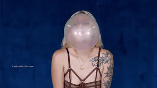 Harley Blows Bigger Bubble Gum Bubbles