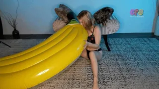 Princess A Inflates Banana by Mouth