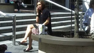 Sexy dangler on the phone