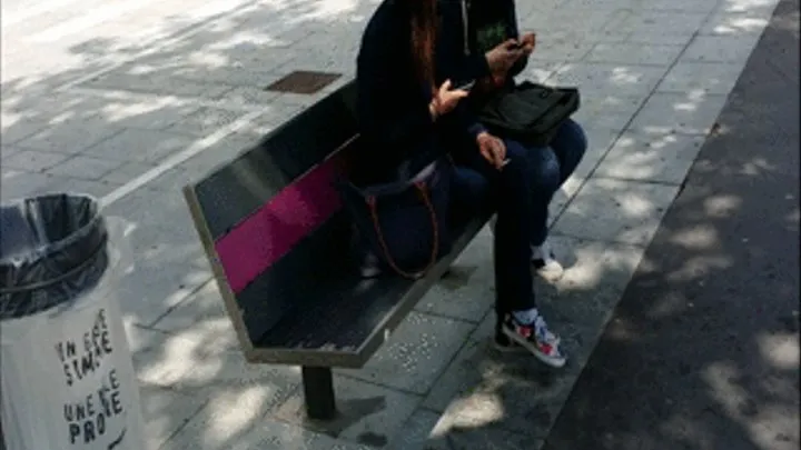 2 French Smoking Ladies With Mobile