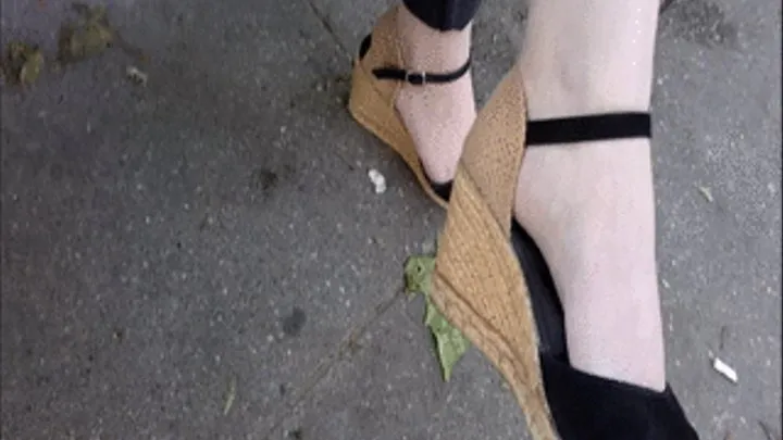 French Lady Allows Ultra Close Looks To Her Shoes