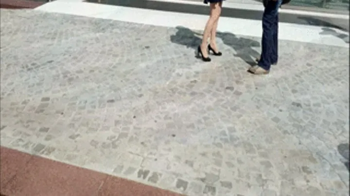 Smoking Business Lady in High Heels