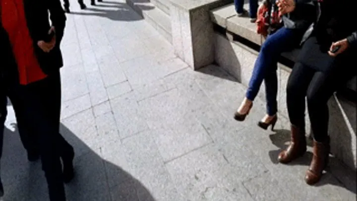 Brown Pumps Lady in Paris