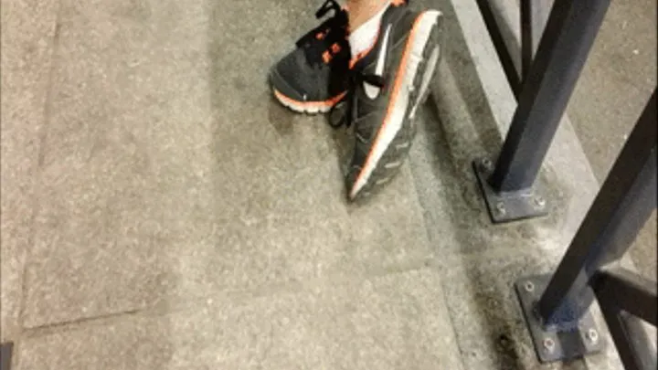 Black Orange Nikes At The Central Bus Sation